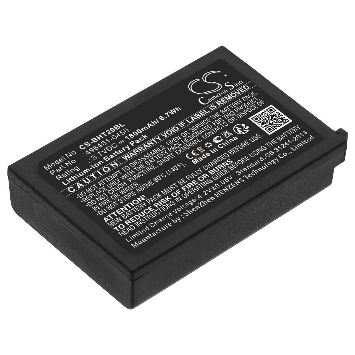  Cameron Sino Standard Battery for Denso BHT-1306/1361 Series 1800mAh 3.7V — product photo