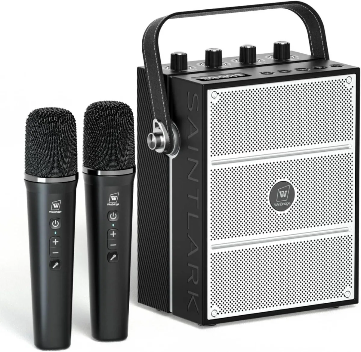 W WINBRIDGE W WINBRIDGE S99 100W PA Speaker with 2 Wireless Mics — product photo