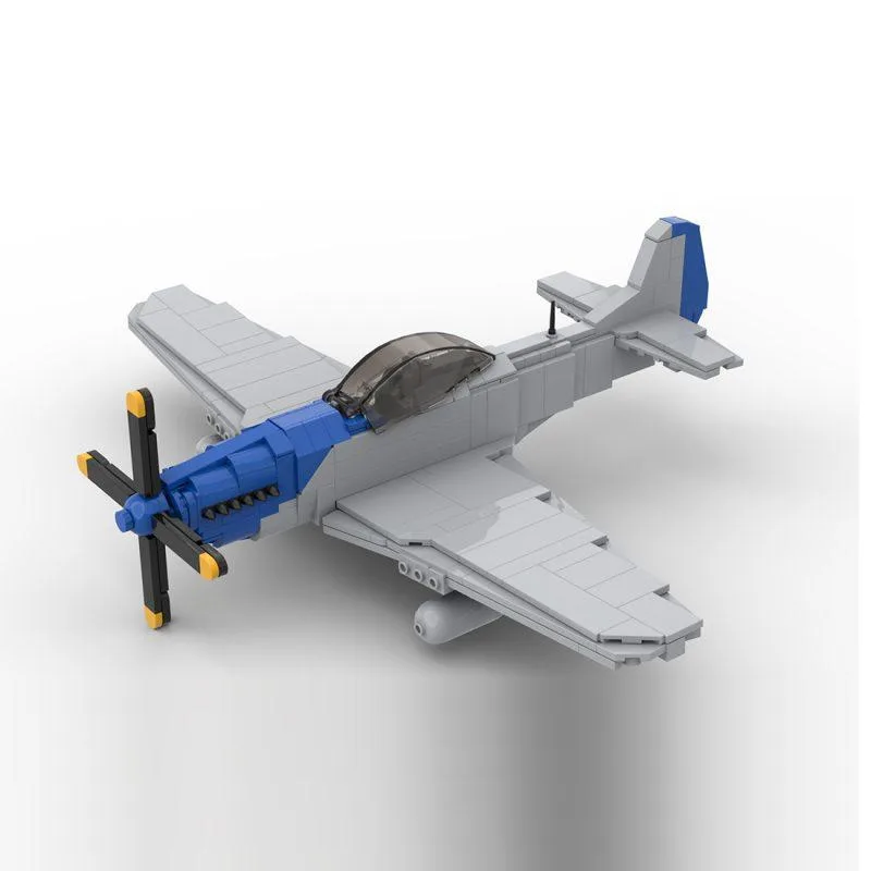 ZITIANYOUBUILD ZITIANYOUBUILD MOC-217776 1/35 P-51D Mustang Building Blocks 584PCS — product photo