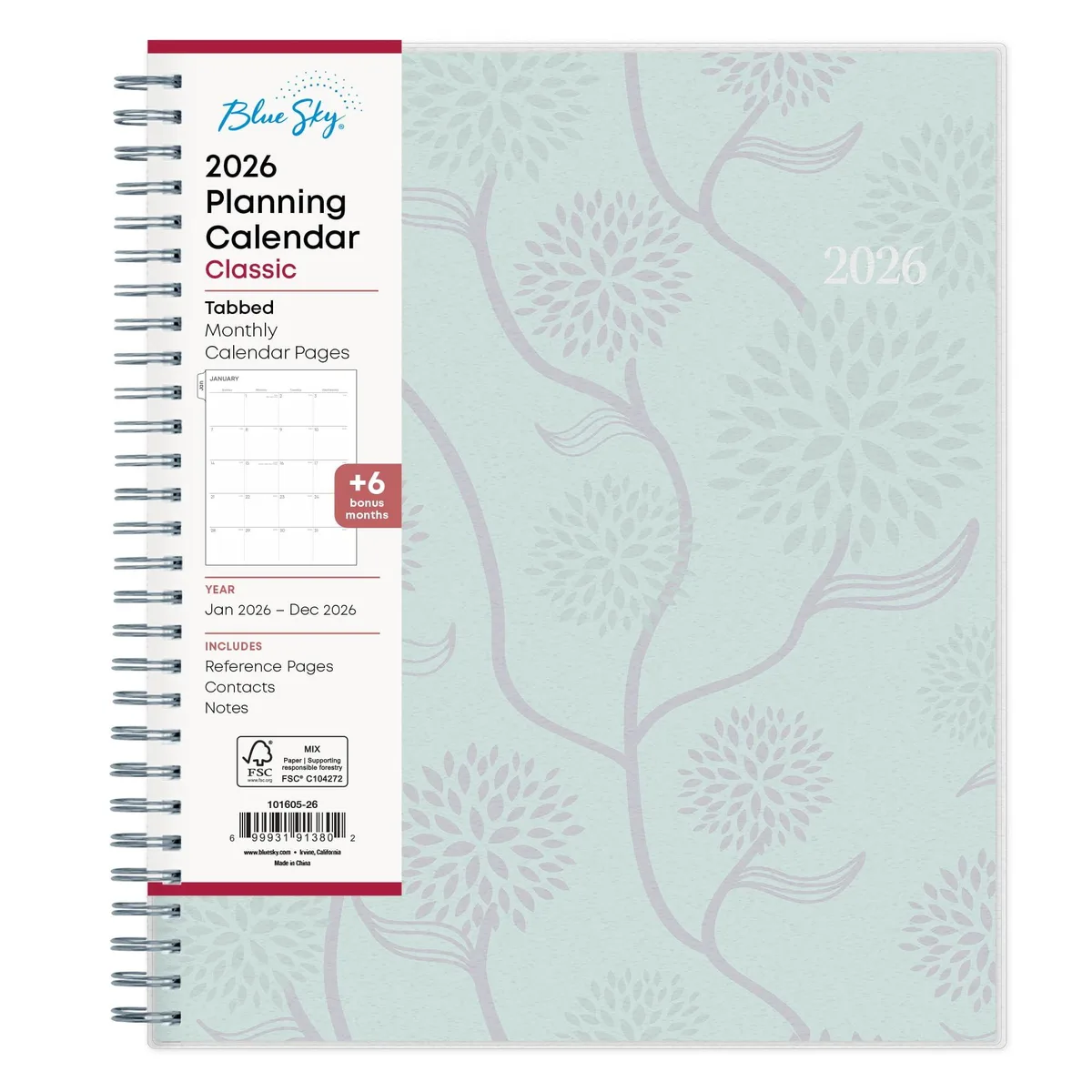 Blue Sky The Color of Imagination, LLC Blue Sky The Color of Imagination, LLC 2026 Monthly Planner 8" x 10" Rue Du Flore 101605 — product photo