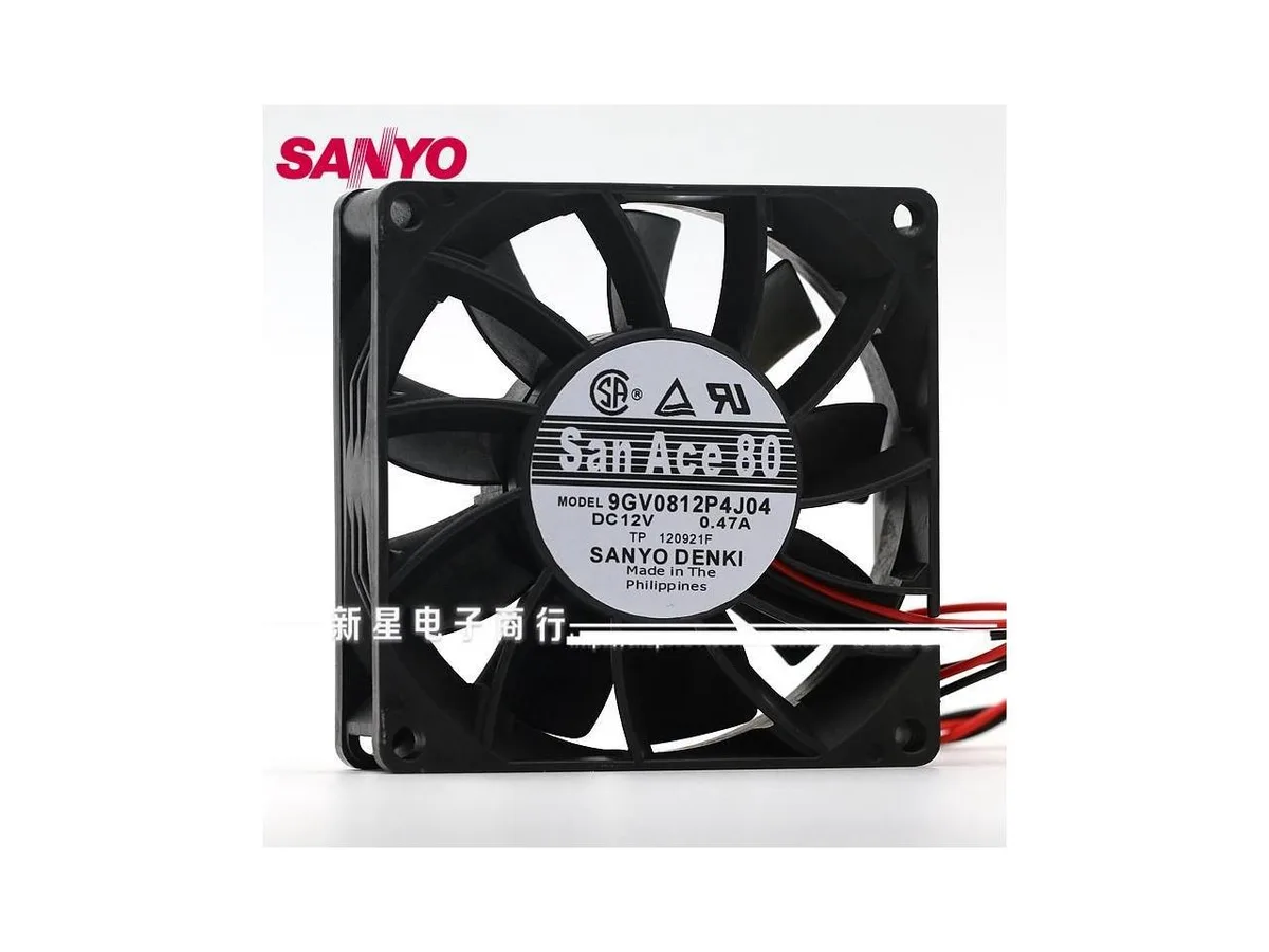 Fans Fans 9GV0812P4J04 8025 12V .47A double ball 4-wire 80x80x25mm case fan — product photo