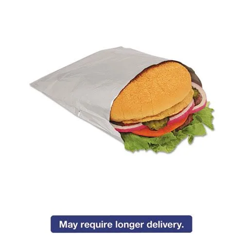 Bagcraft Papercon Bagcraft Papercon 300533 foil sandwich bags 6 x .75 x 6.5 silver — product photo