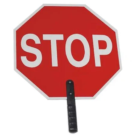 Cortina Companies Cortina Companies Paddle Sign 03-855 Red/White ABS Plastic Handle — product photo