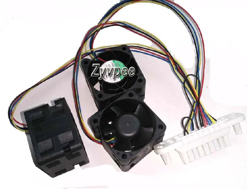Zyvpee Zyvpee PMD1204PQB1-A 40x28mm 12V 2.6W 4-Wire 3-Pack Server Fan — product photo