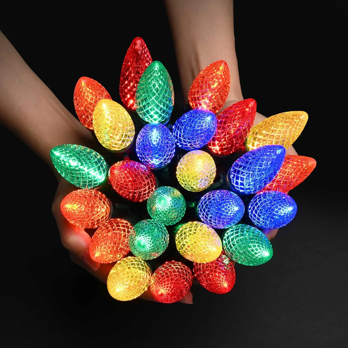 Yescom USA, Inc. Yescom USA, Inc. 11SSL022-BULB-00 C9 LED colored bulbs 25 pack E17 — product photo