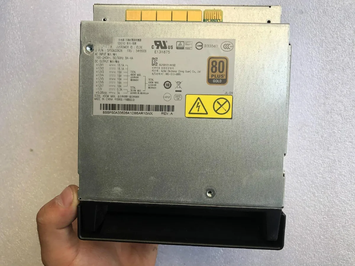 Supersuperuncle Supersuperuncle 490W Server Power Supply for Lenovo Thinkstation P500 P510 P700 54Y8909 FSD010 — product photo