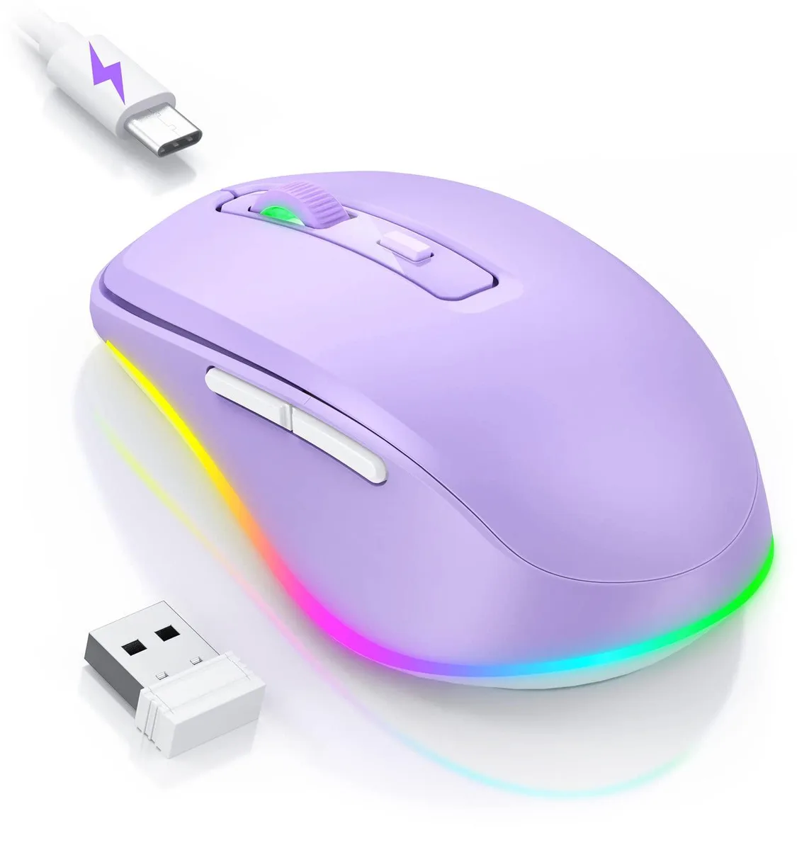  ASUS PEIOUS Gaming Mouse 16 Buttons 80 g 2.4 GHz Wired Bluetooth Purple — product photo