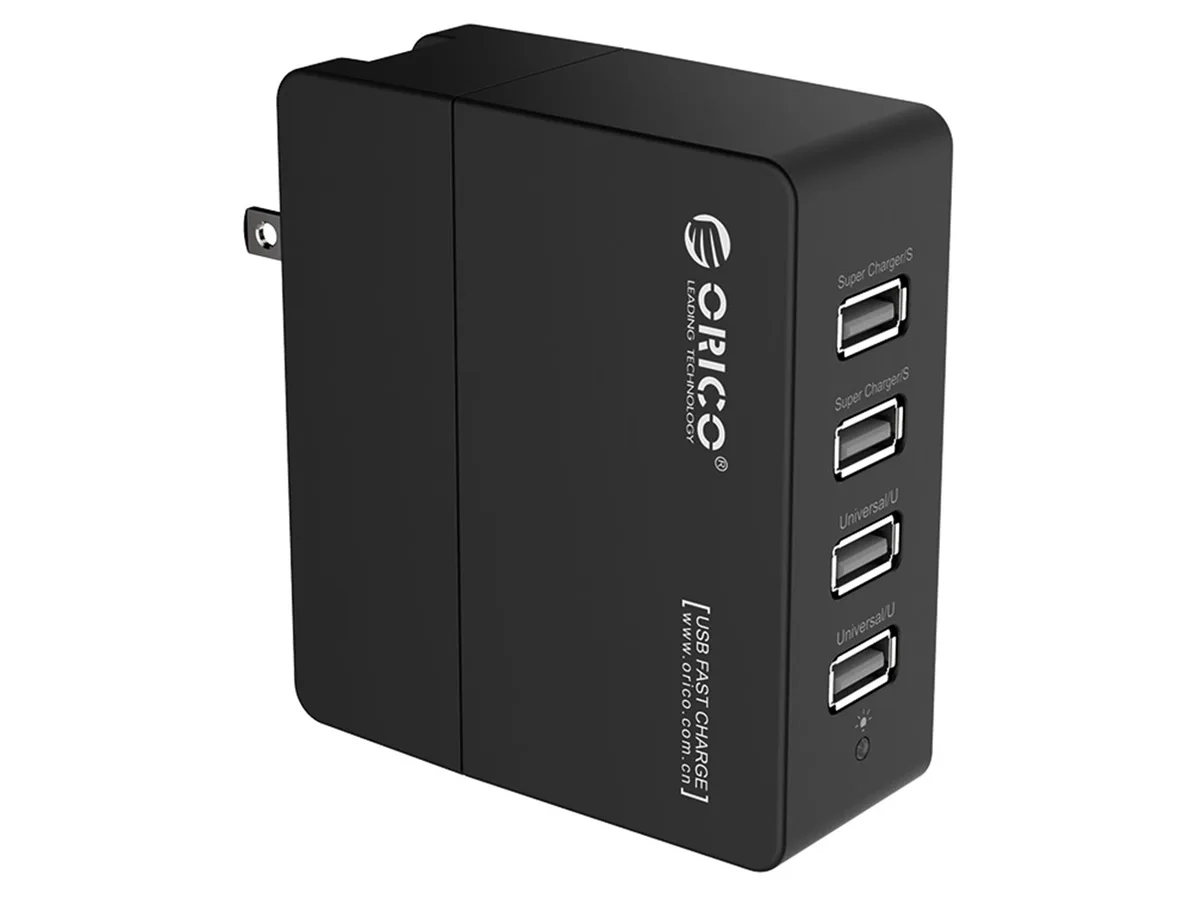 Orico Orico DCX-4U-US-BK 34W 6.8A 4-port USB charger — product photo