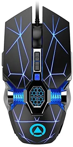 Hitoor Hitoor Silent Gaming Mouse Wired 3200 DPI 7 Buttons RGB Black — product photo