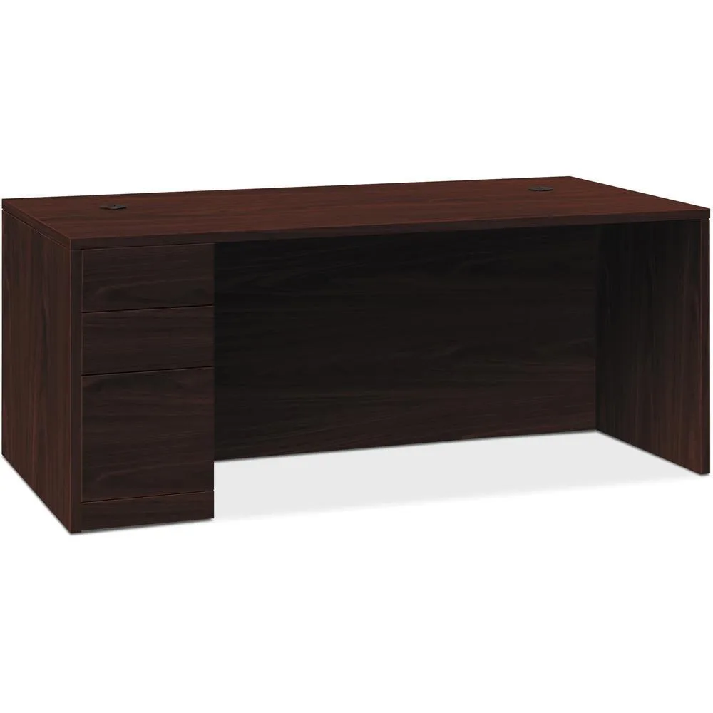 HON HON 105898LNN 10500 Series Left Pedestal Desk 66W Mahogany office furniture — product photo