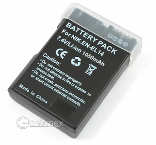 Centenex Electronics Centenex Electronics BANIKENEL14 EN-EL14 Li-Ion 1.05 Ah camera battery — product photo