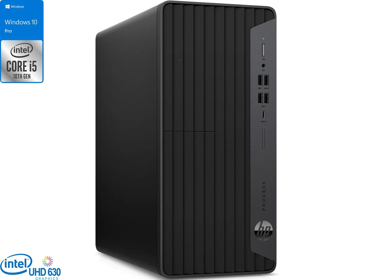 HP HP ProDesk 600 G6 desktop PC, Core i5-10500, 16 GB DDR4, 512 GB NVMe, Windows 10 Pro — product photo