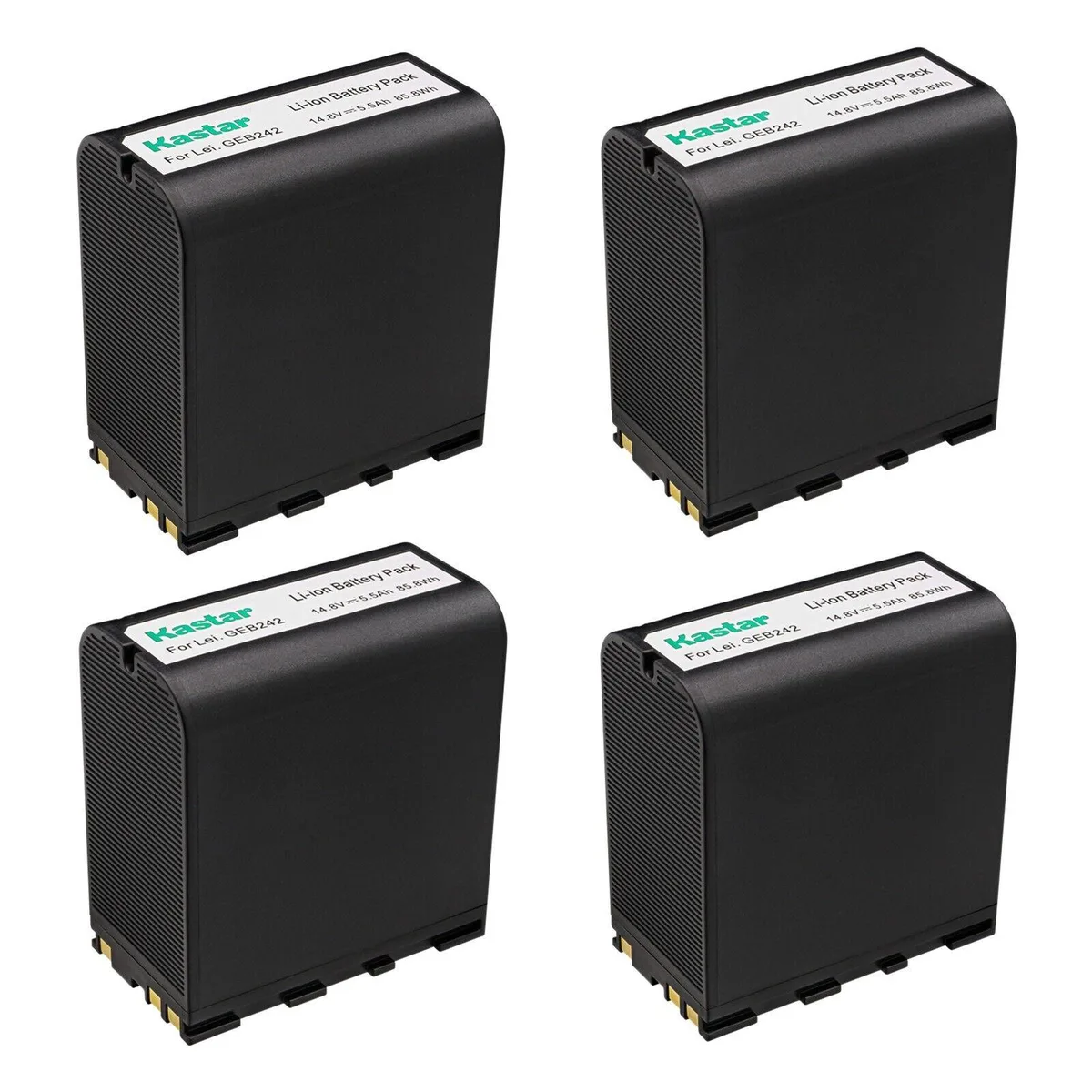 Kastar Kastar GEB242 Li-Ion Camera Battery 4-Pack 5.5Ah 85.8Wh 14.8V — product photo