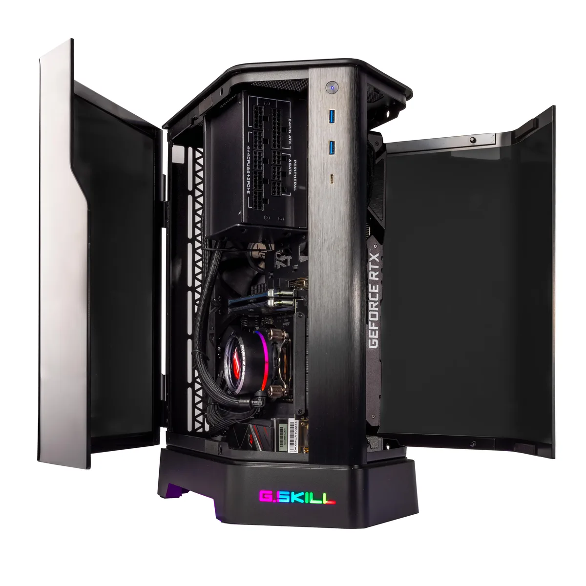 Velztorm Velztorm Zenix SFF Gaming PC Ryzen 5 5600X 64GB DDR4 1TB SATA SSD RTX 3070 240mm AIO 750W — product photo