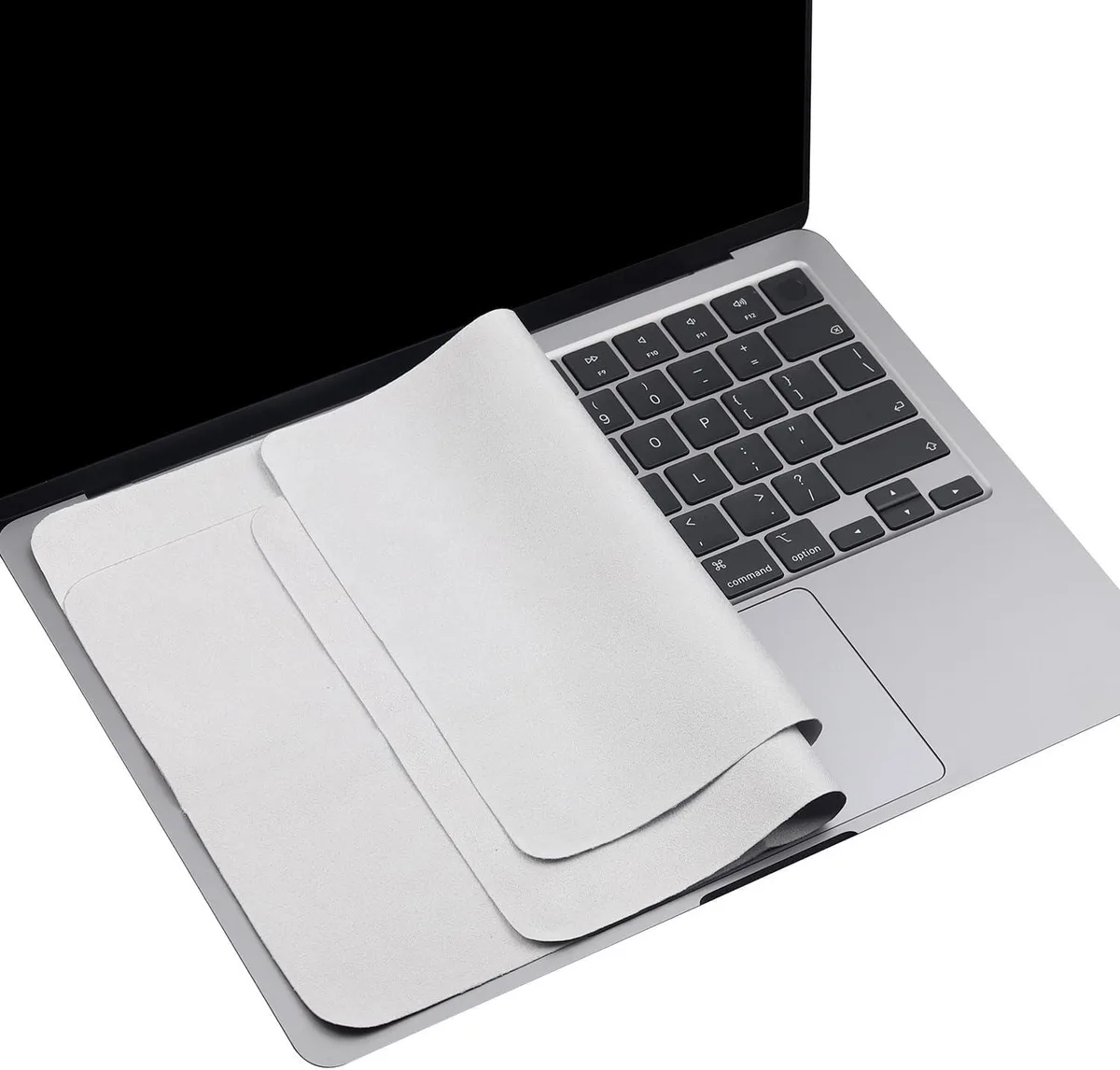  MUBUY Microfiber Cleaning Cloth 2 Pack Grey 11.4" x 7.7 — product photo
