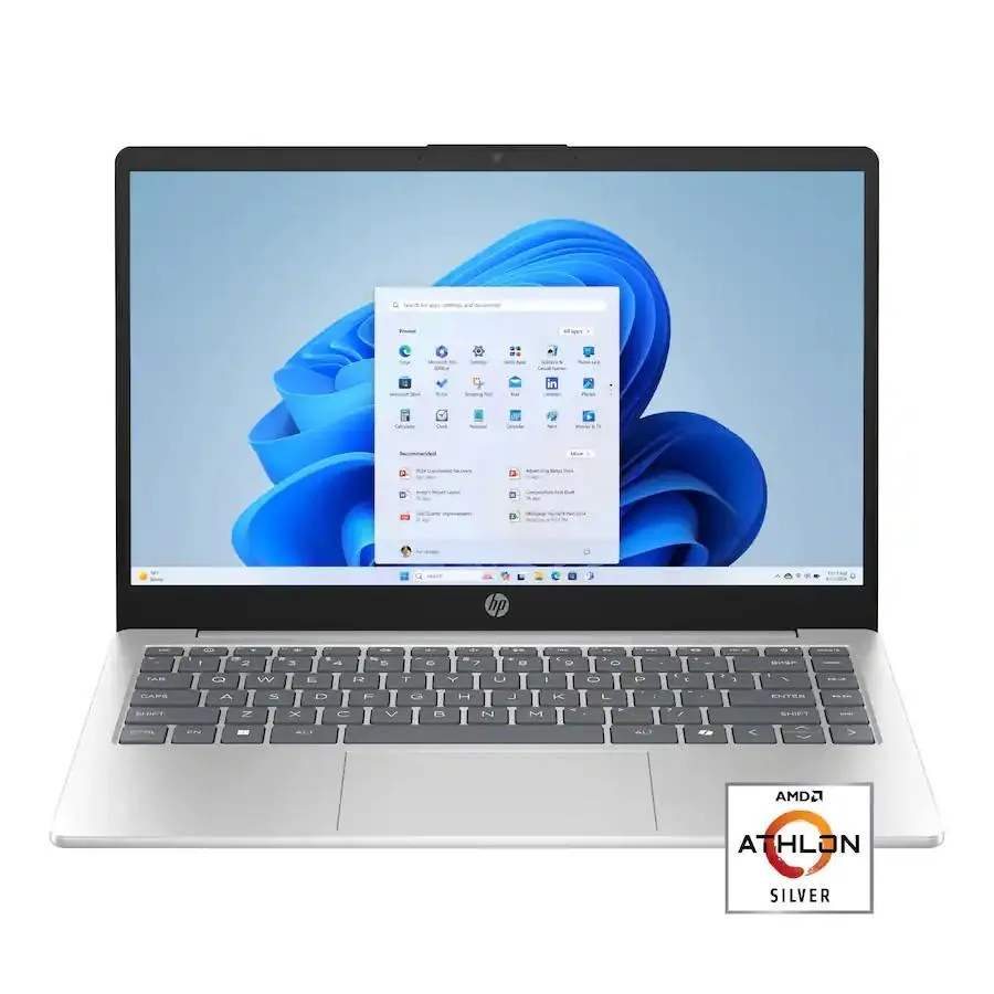 HP HP 14-em0111dx laptop AMD Athlon Silver 7120U 4GB 256GB 14" HD Natural Silver — product photo