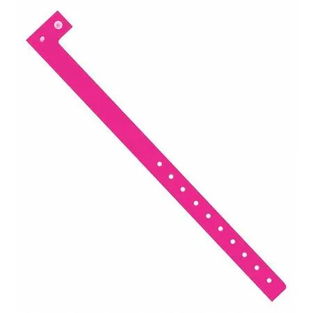 Partners Brand Partners Brand WR120PK Day-Glo Wristbands Pink PK500 — product photo