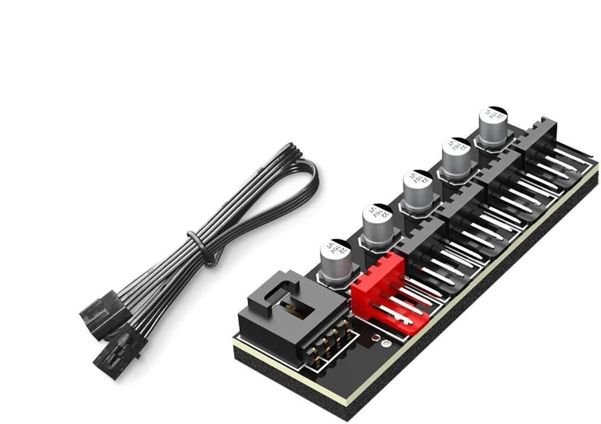 Vszerda Vszerda PWMHUB5 5 Port 4Pin PWM Fan Splitter Hub internal power cable — product photo