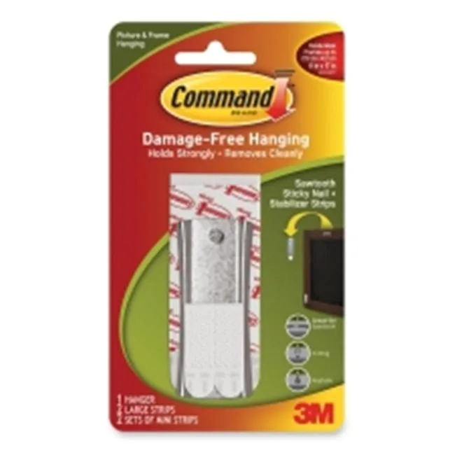 3M 3M 17047 Command Sawtooth Sticky Nail Hanger tape — product photo