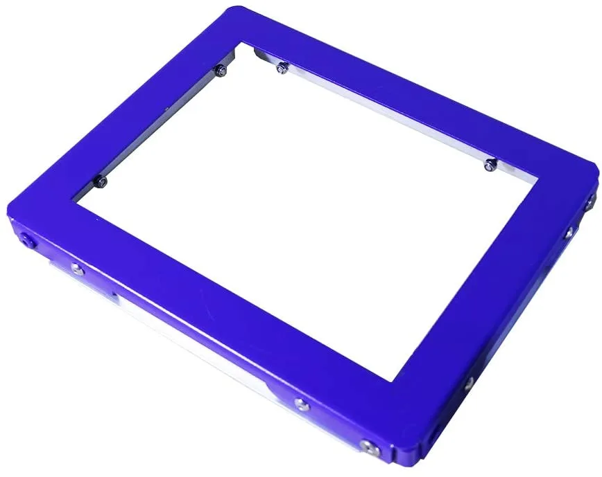 Steel and aluminium self-tensioning screen frame, electrostatic coating, 9x12 inch inner size