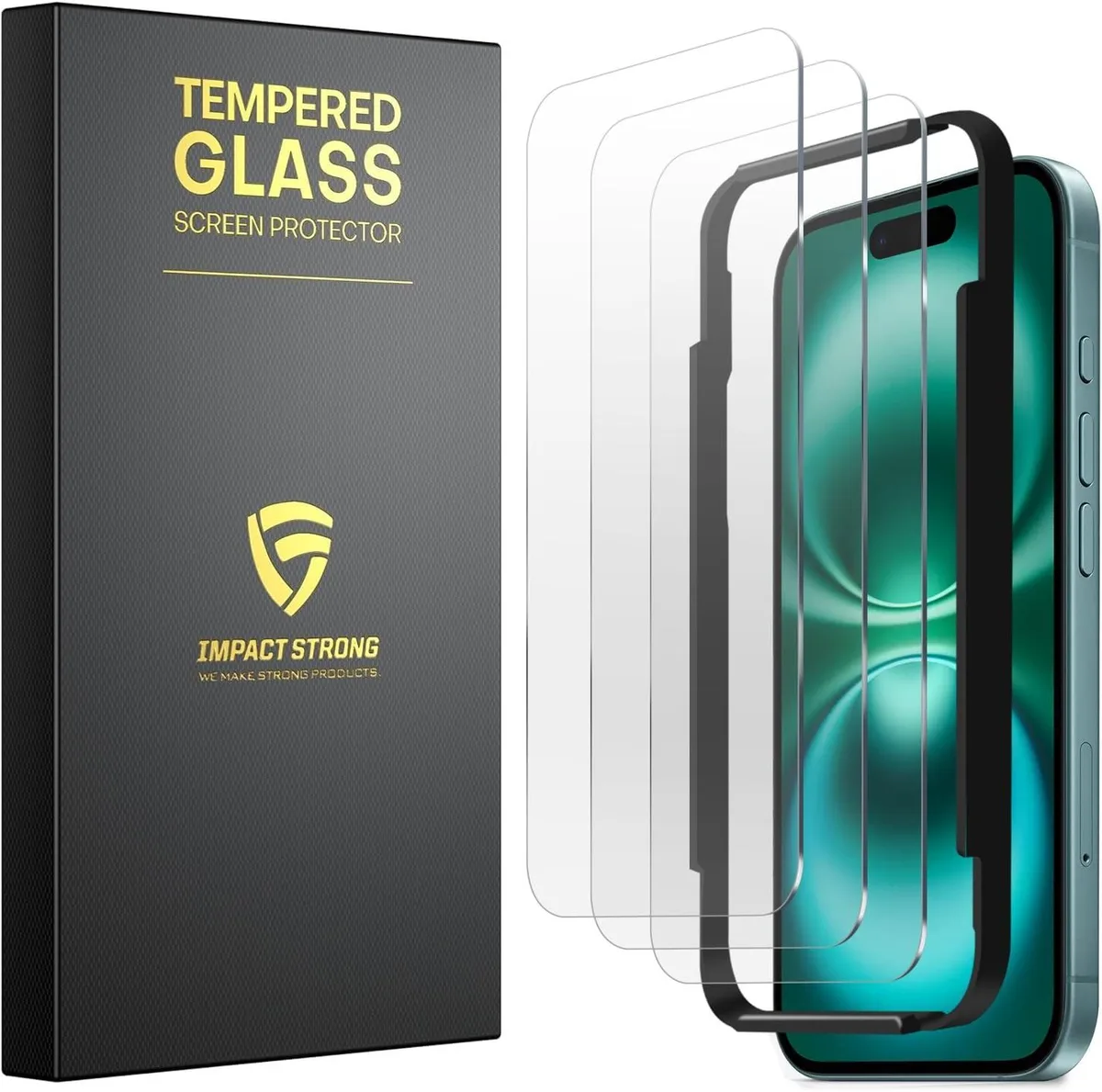 NuoTo NuoTo 3-Pack Tempered Glass Screen Protector for iPhone 17 6.3 Inch 2025 — product photo