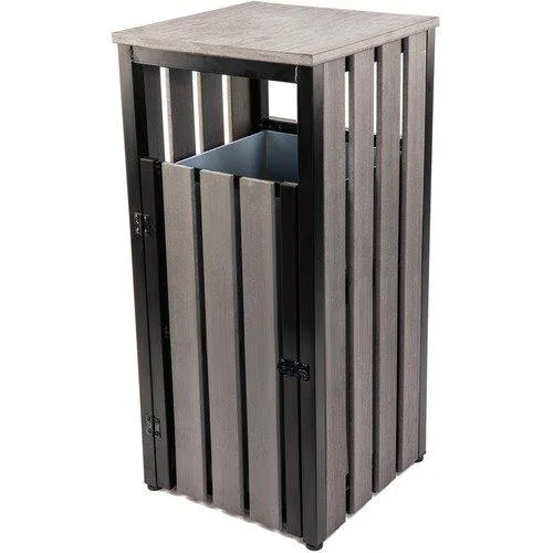 Lorell Lorell 42693 outdoor waste bin with ashtray 15 33 — product photo