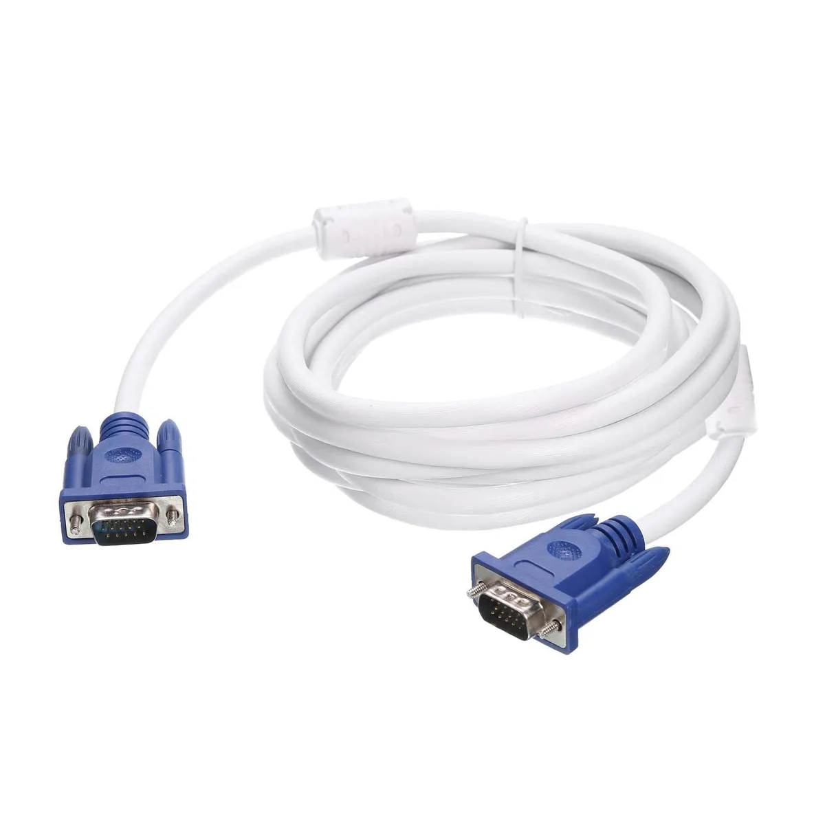  MECCANIXITY VGA Cable 16.4ft Male to Male 15-pin Blue White — product photo