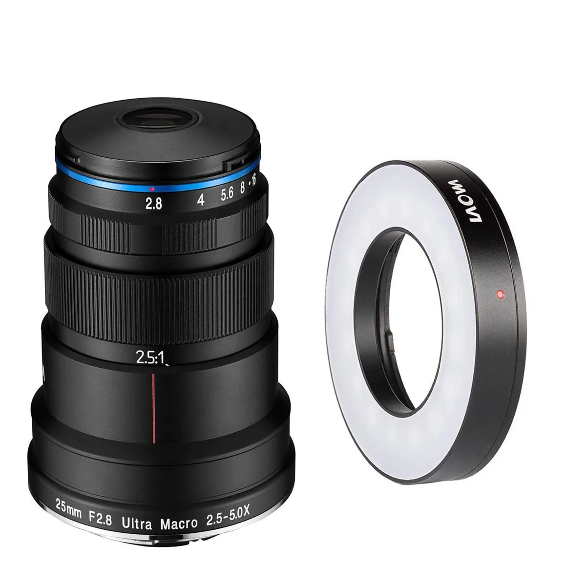 Venus Optics Venus Optics Laowa 25mm f/2.8 2.5-5x Ultra-Macro Lens for Nikon F with LED Ring Light — product photo