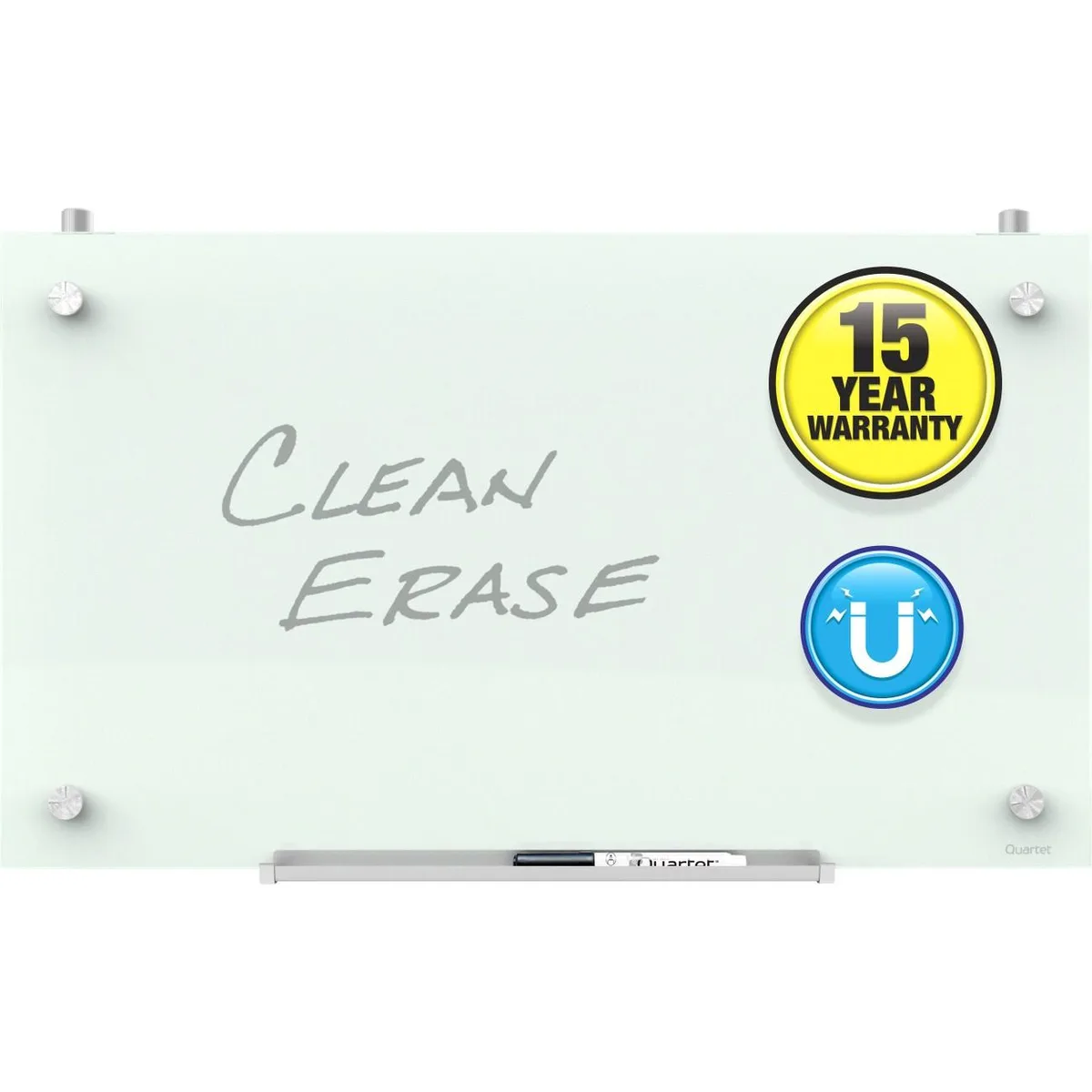 ACCO ACCO PDEC1830 Magnetic Glass Dry-Erase Board 30x18 Frameless — product photo