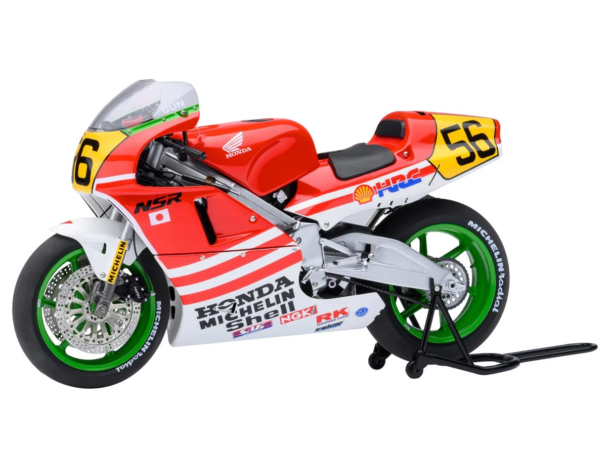 Autoart Autoart Honda NSR500 WGP500 #56 Red White Helmet Baribari Legend 1986 OVA 1/12 Hobby Collectible — product photo