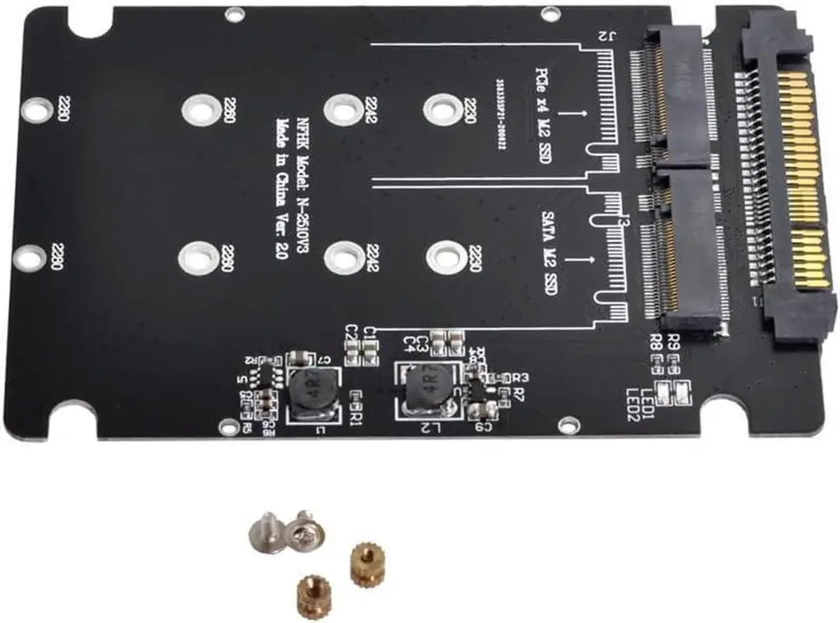 SMUGDESK SMUGDESK SFF8639 U.2 NVMe to M.2 MKey SATA PCIe SSD Adapter — product photo