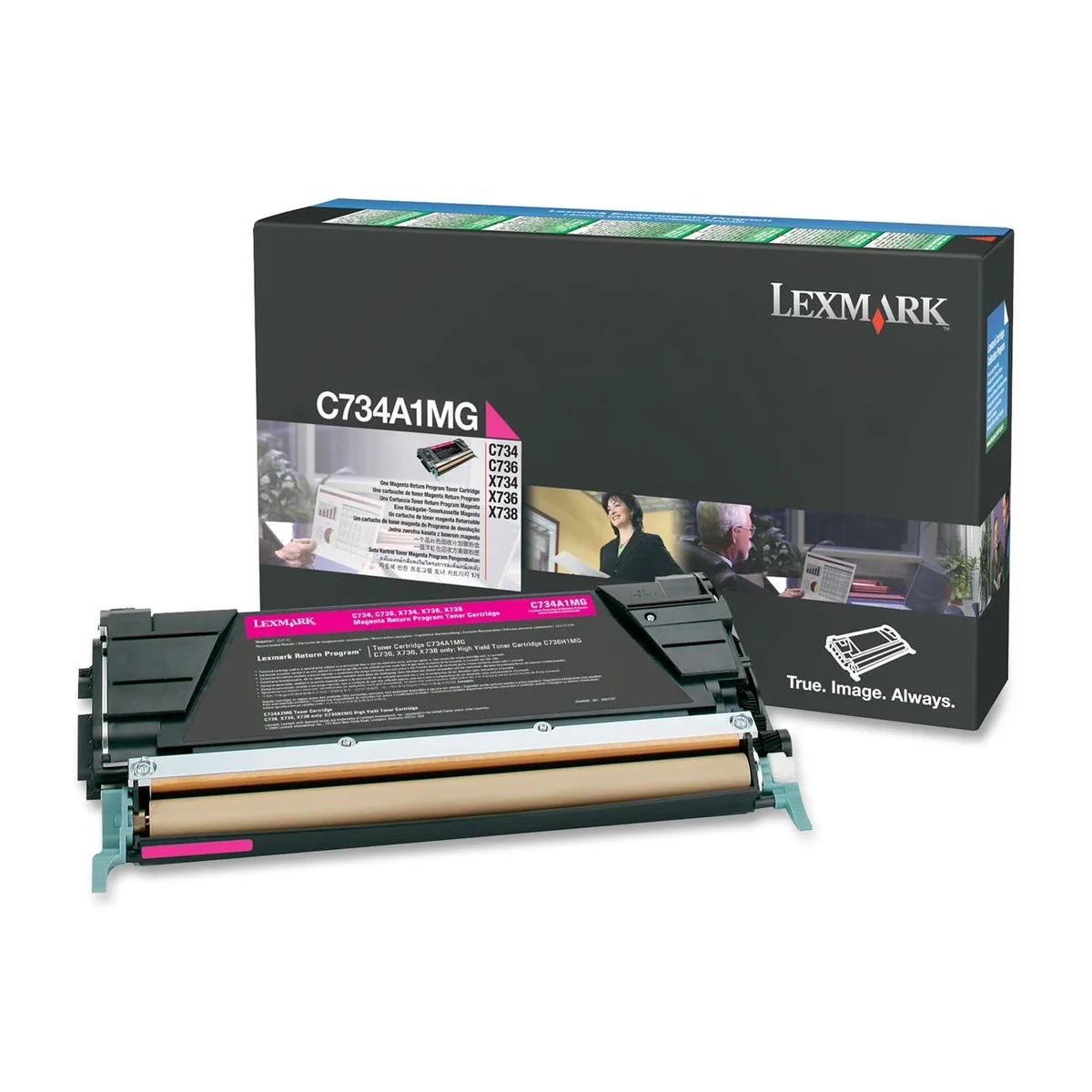 Lexmark Lexmark C734A1MG Magenta Toner Cartridge 6000 Pages — product photo