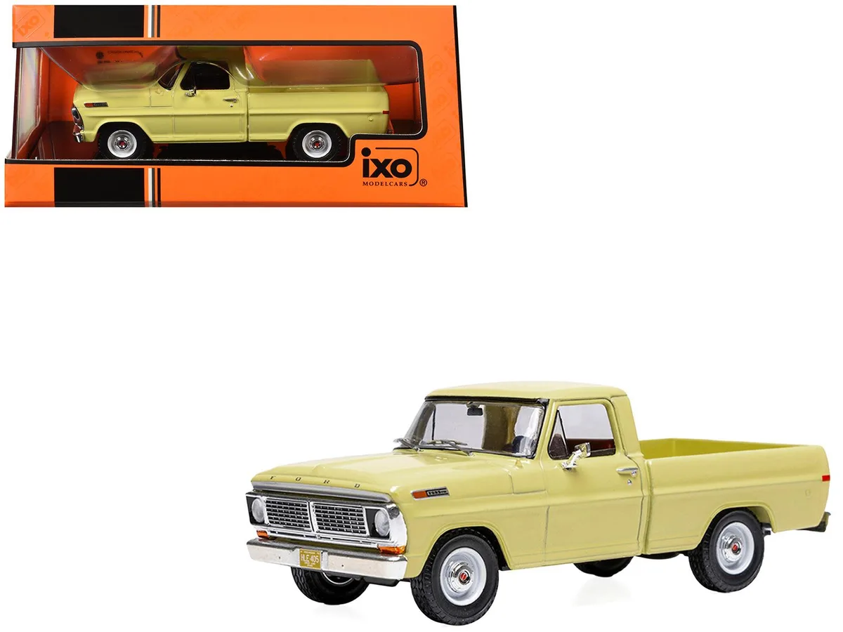 Ixo Models Ixo Models 1970 Ford F-100 Pickup Truck Yellow 1/43 Diecast Hobby Collectible — product photo