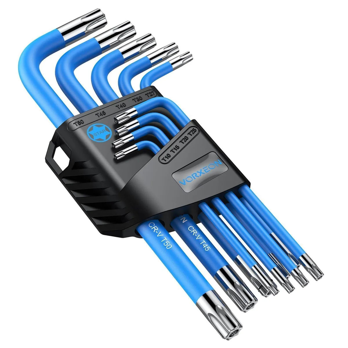  VORXEON VOR009-DEFBA 9PCS Torx Star Wrench Set T10-T50 — product photo