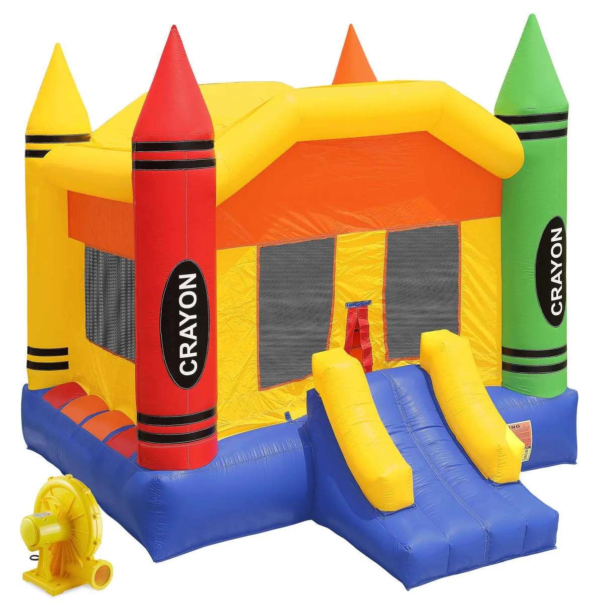 Inflatable HQ Inflatable HQ Crayon Bounce House 15 oz PVC 30 in Mattress 1.5 HP Blower — product photo