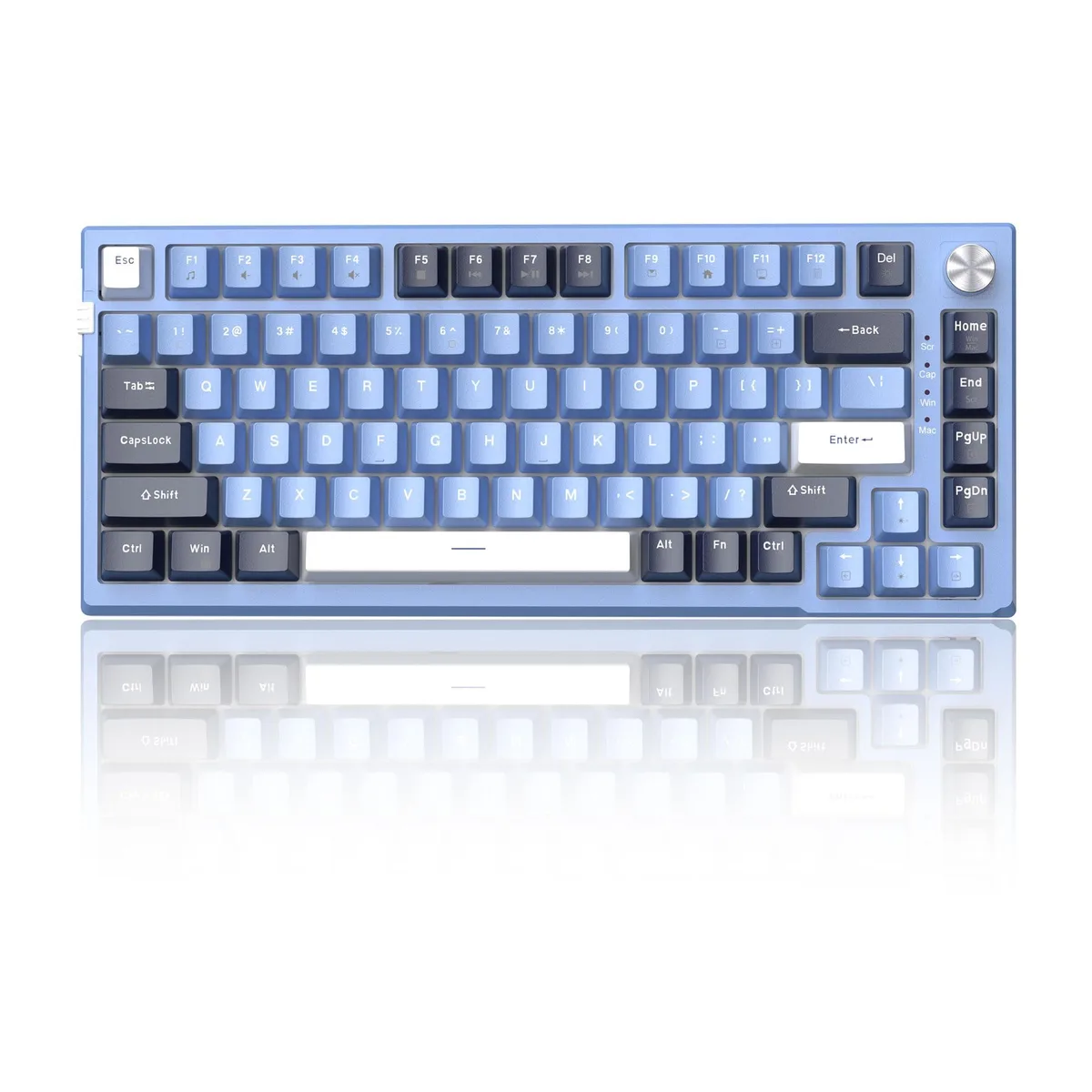 Redragon SKY81 75% Mechanical Gaming Keyboard Prussian Blue Blue Whale Switch — product photo