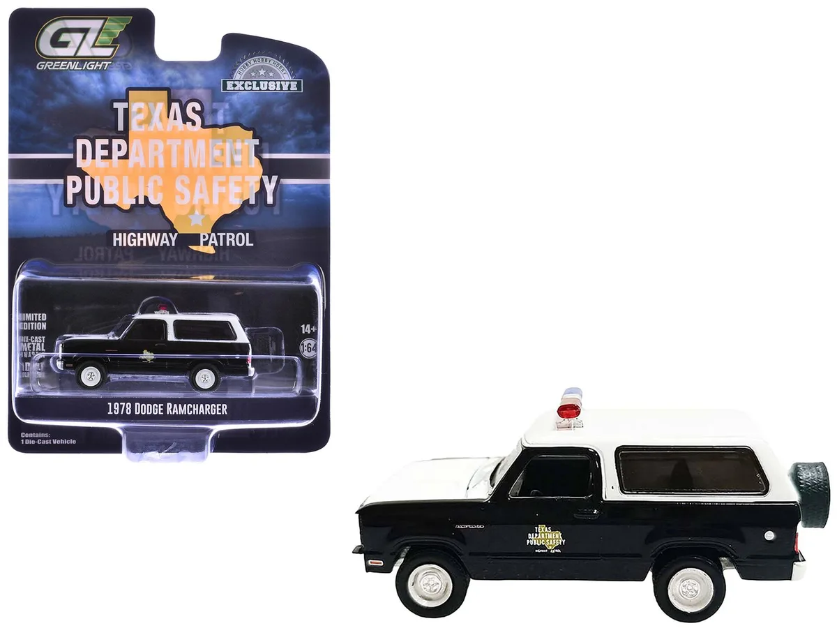 GREENLIGHT GREENLIGHT 1978 Dodge Ramcharger Texas Highway Patrol 1/64 Diecast — product photo