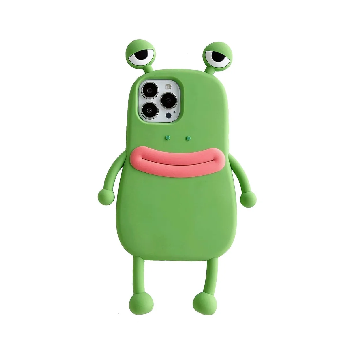 SOEWIOU SOEWIOU 3D Frog Silicone Case iPhone 16 Pro Max Green — product photo