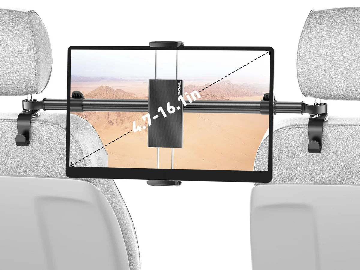  Tryone CHZ-21 Headrest Tablet Mount 4.7-16.1" Black — product photo