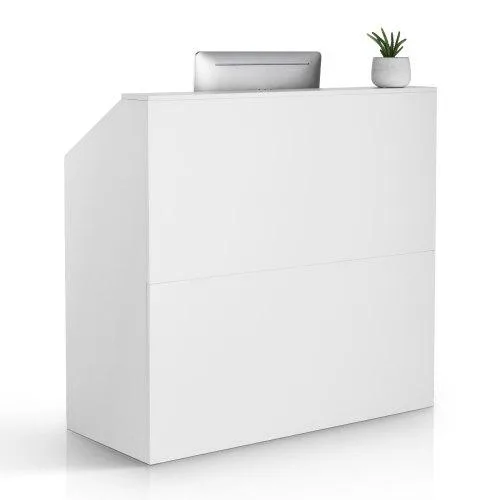 VEVOR VEVOR Reception Desk 46 Inch White MDF 1180x500x1115mm — product photo
