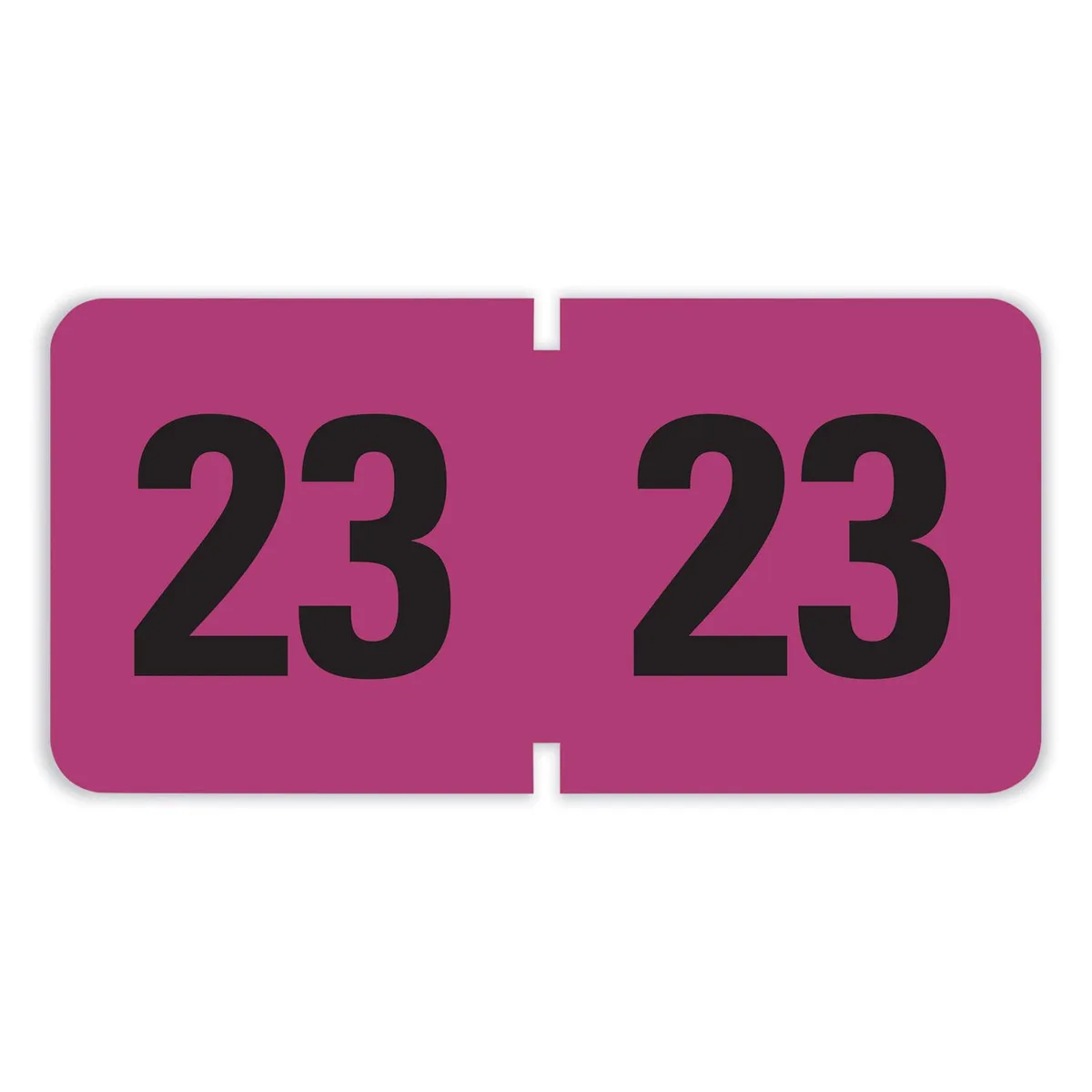 Smead Smead 68323 Yearly End Tab File Folder Labels 23 0.75 x 1.5 Purple 500/Roll card filing — product photo