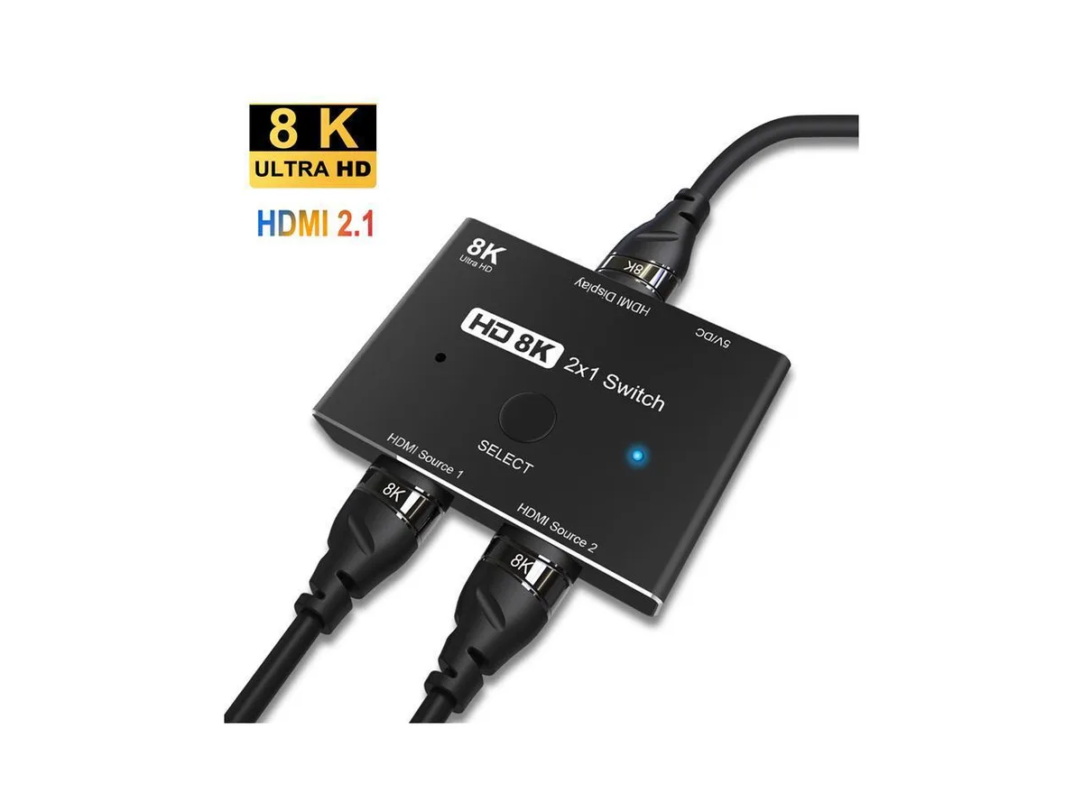 COFIER COFIER HDMI 2.1 2x1 KVM Switch 8K@60Hz 4K@120Hz 48Gbps — product photo