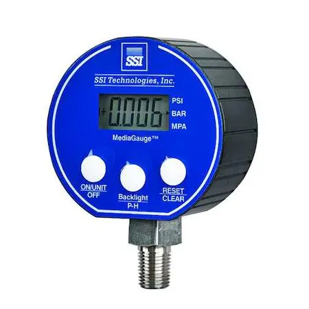 SSI SSI MG-1000-A-9V-R Digital Test Pressure Gauge 1000 psi 3 in Dial 1/4 NPT — product photo