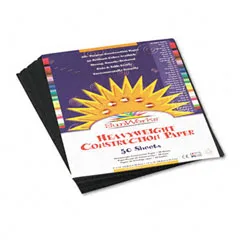 Pacon Pacon 6303 SunWorks Heavyweight Construction Paper 9 x 12 Black 50 Sheets — product photo