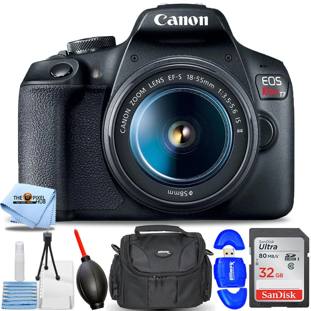Canon International Canon International EOS Rebel T7 dslr camera 18-55mm 32GB bundle — product photo
