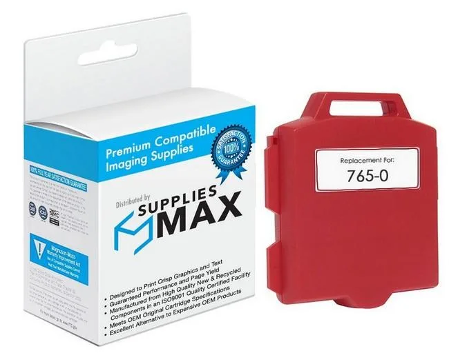 SuppliesMax SuppliesMax PIT765-0 Red Postage Meter Inkjet Cartridge — product photo