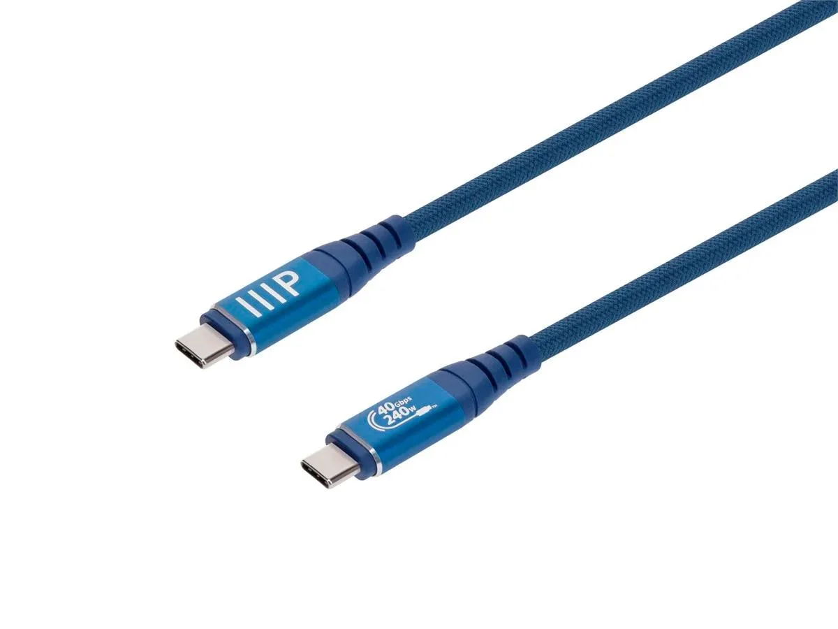 Monoprice Inc. Monoprice 147669 USB4 cable 40 Gbps 240 W 1.5 ft Navy — product photo