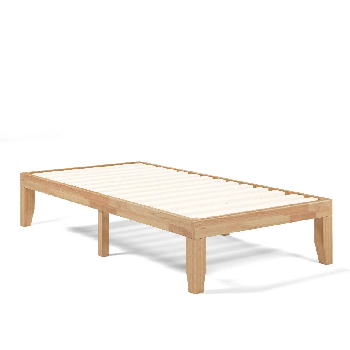 SlickBlue SlickBlue 14 Inch Twin Rubber Wood Platform Bed — product photo