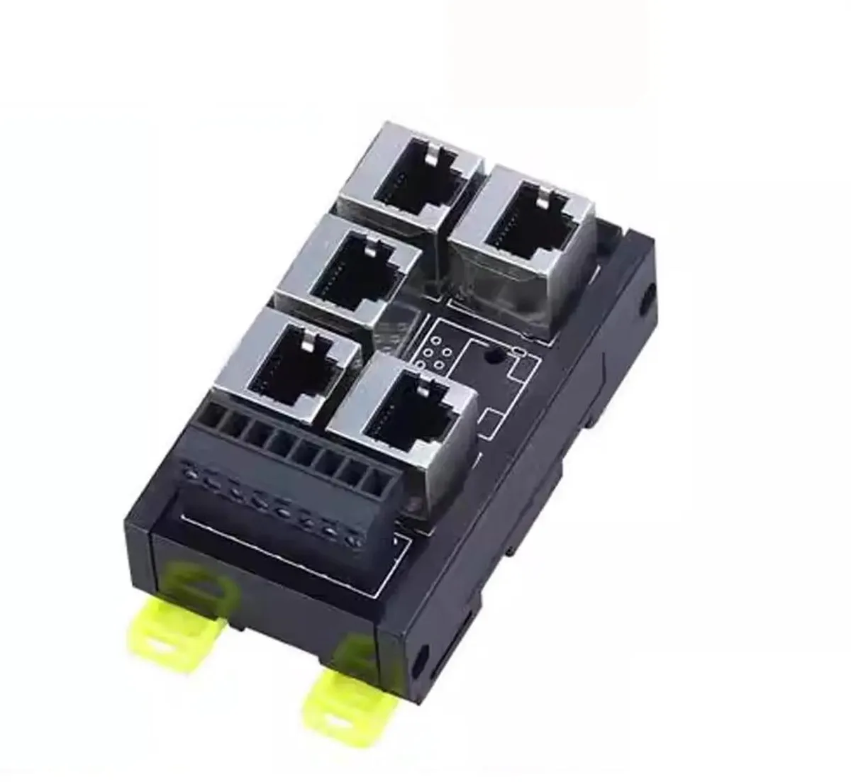 SMUGDESK SMUGDESK 5 Port RJ45 to 8-Pin Screw Terminal DIN Rail Adapter — product photo