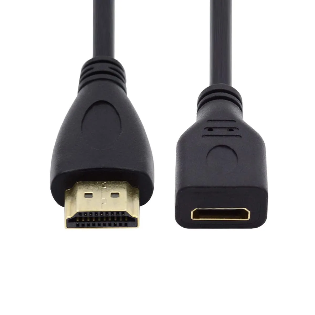 Fervit Fervit Mini HDMI Female to HDMI Male Adapter Cable 15cm 4K 60Hz — product photo